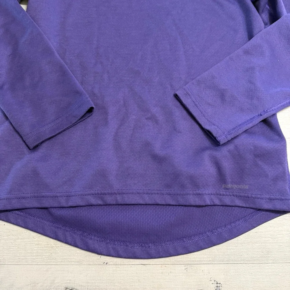 Patagonia capeline kids‎ purple long sleeve baselayer size 12